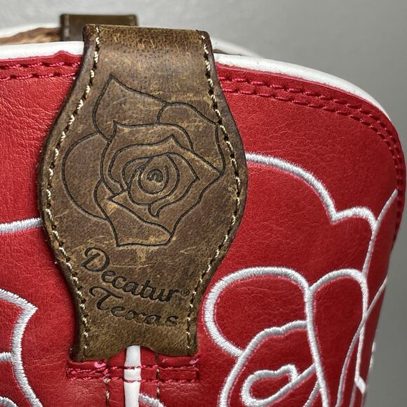Twisted X Olivia Bennett Western Boots Red Roses Women Sz 6.5 B WXTL003 Leather main image 8